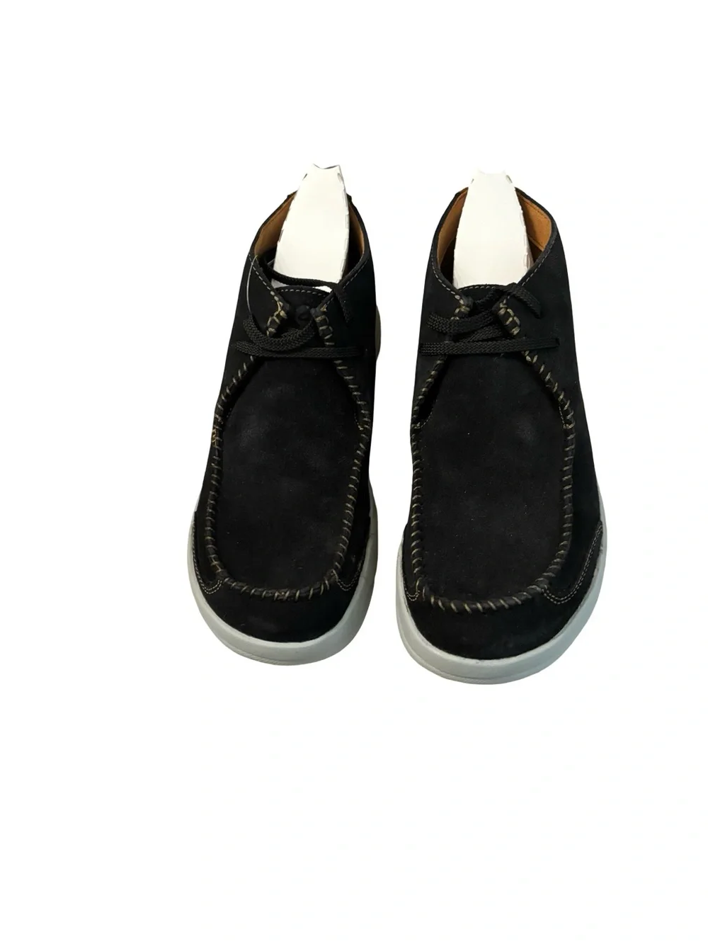Clarks Driftway Top Black Leather Suede Chukka Gorpcore Preppy Boots Size 11